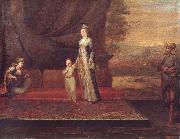 Jean-Baptiste Van Mour Portrait of Lady Montagu oil painting reproduction